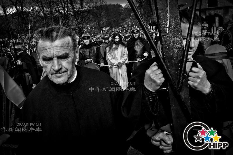 圣周上演的《耶稣受难记》holy week passion 