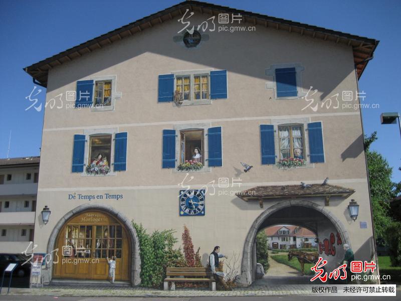 透视墙画_创意--建筑装饰