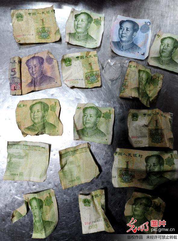 公交点钞员数钱数到手抽筋图片