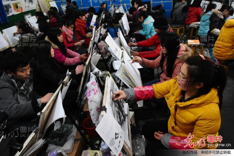 山东聊城:备战艺考_新闻