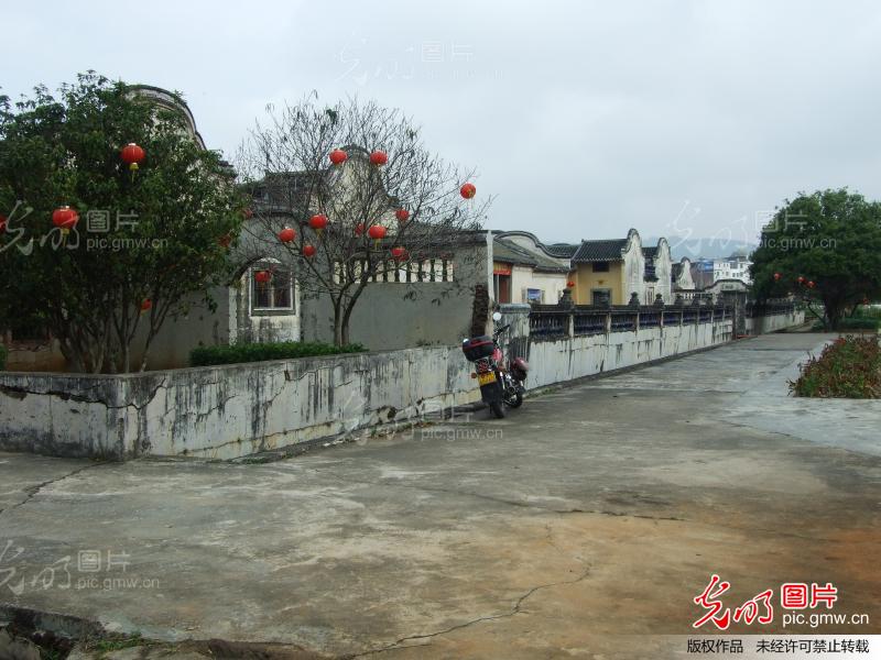 中国梅州古村落---南口侨乡村_景点_ 光明图片