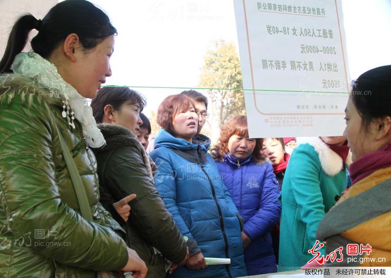 河南许昌:新春就业招聘会火爆开场缓解招工