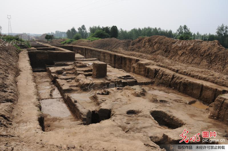 河南社旗南水北调工地发现战国时期码头式集镇