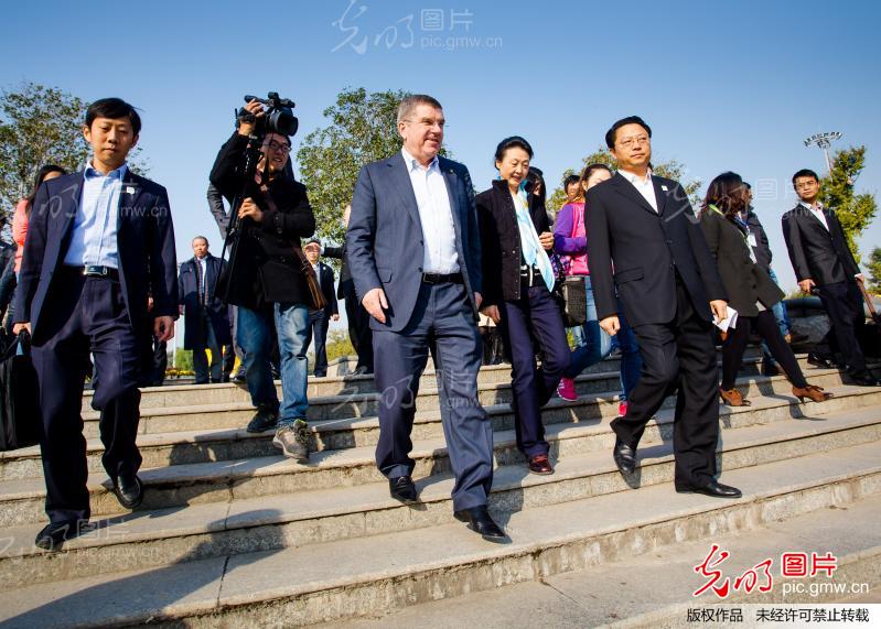 新任国际奥委会主席巴赫南京考察2014青年奥