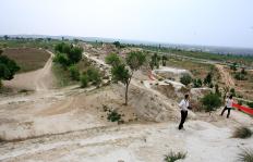 陕西靖边 统万城遗址_蓝色理想