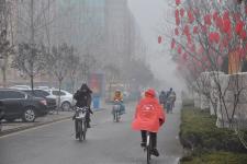 山东聊城:雨水节气邂逅降雪_许文豪