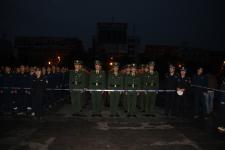 甘肃平凉各级驻军部队举行升国旗仪式喜迎建国