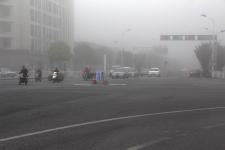 浓浓春雾再临黄山 高楼建筑被淹雾中_新闻