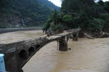 贵州雷山:雷山遭洪水袭击 部分街道被洪水淹没