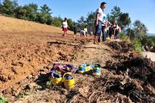 湖北宜昌:乡村捉泥鳅 童趣乐无边