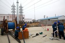 枣庄供电公司加快海川光伏发电配出线路施工进