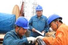 枣庄供电公司加快海川光伏发电配出线路施工进