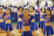 江苏淮安﹕举行中小学啦啦操比赛
