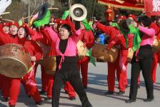 河南开封:盘鼓大赛庆元宵