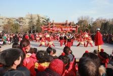 河南开封:盘鼓大赛庆元宵