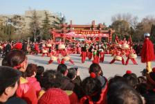 河南开封:盘鼓大赛庆元宵