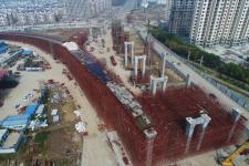 江苏淮安:内环高架建设如火如荼_新闻
