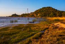 南通江边秋色夕照美_新闻--自然环境