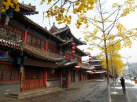 甘肃华亭:雨雪天气为新春佳节造景助兴(