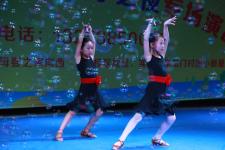 河南淮滨县独一秀举办少儿拉丁舞汇演(