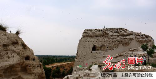 陕西靖边 统万城遗址_蓝色理想