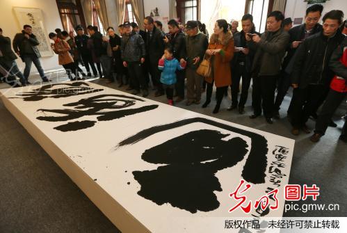 江苏省南通举行著名书法家湖海通--王冬龄书法