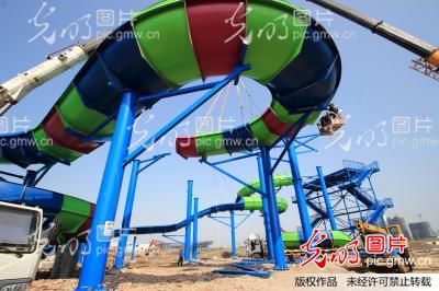 浙江绍兴:镜湖湿地兴建首个大型游乐场--镜湖乐
