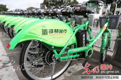 上海推广新型节能共享电动单车 每次骑行花费