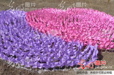 黑河市大岛游乐园暨首届七彩风车节开幕