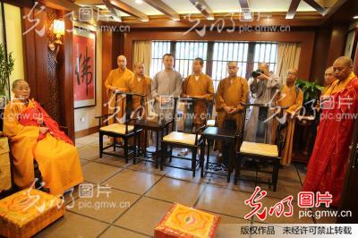 4500多万粉丝网红和尚延参法师苏州分享人生自带团队网络直播(