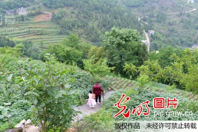 (图片故事)父母不在身边 六岁女孩成家中顶梁